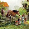 Horses on Farm Animals Paint By Numbers