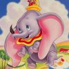 Dumbo Elephant paint by numbers