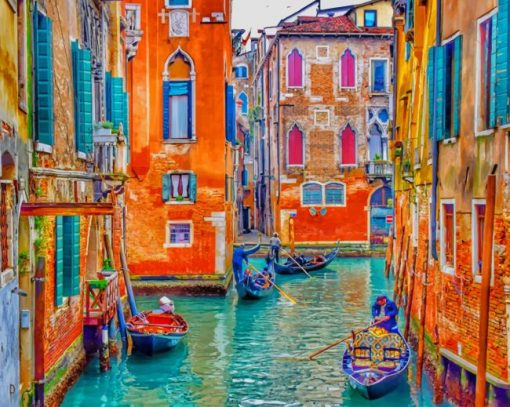 Venice City paint by number