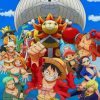 One Piece Manga Series paint by numbers