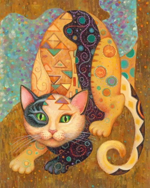 gustav klimt cat paint by number