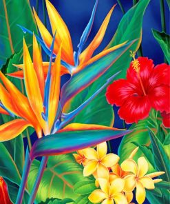 Tropical Paradise Plant Paint by numbers