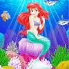 Ariel Mermaid paint by numbers