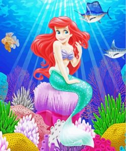 Ariel Mermaid paint by numbers