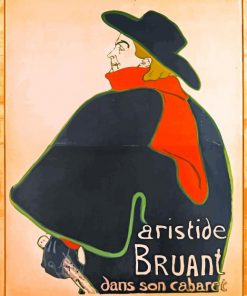 Aristide Burant By Lautrec paint by numbers