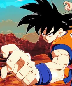 Dragon Ball Z Goku paint by numbers