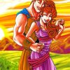 Hercules And Megara paint by numbers