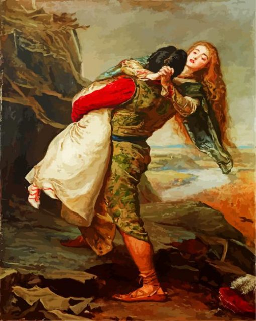 The Crown Of Love John Everett Millais paint by numbers