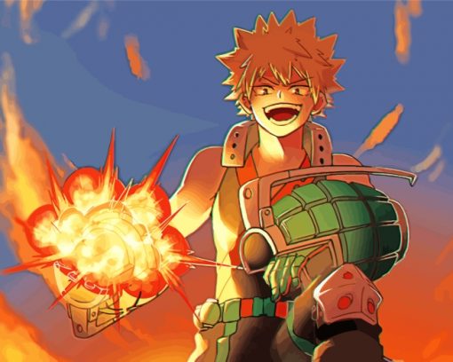 Katsuki Bakugo Character paint by numbers