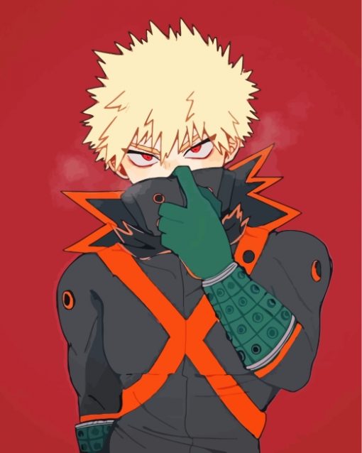 Katsuki Bakugo My Her Academia Anime paint by numbers