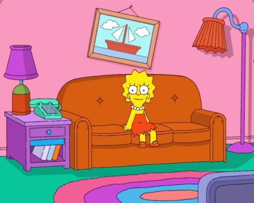 Lisa Simpson paint by numbers