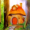 Mushroom House paint by numbers