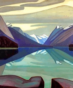 Maligne Lake Jasper Park paint by numbers