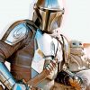 Mandalorian Boba Fett And Baby Yoda paint by numbers