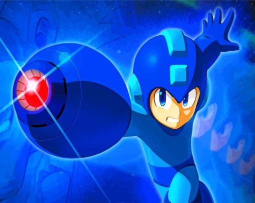 Mega Man Super Hero paint by numbers