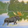 Wild Moose Paint by numbers