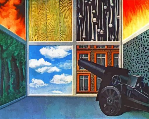 On The Threshoold Of Liberty Magritte paint by numbers