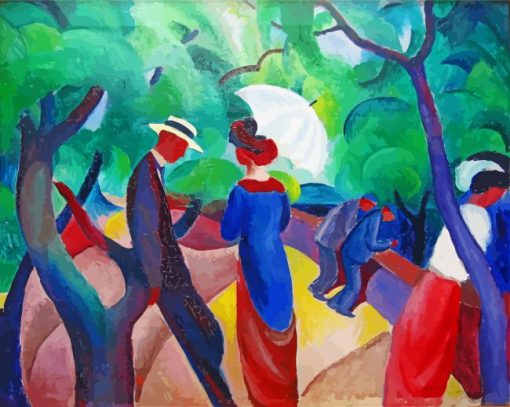 Promenade By Macke paint by numbers