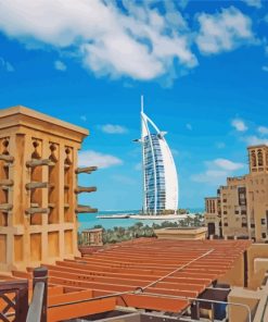 United Arab Emirates Dubai Buildings paint by numbers