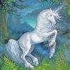 White Unicorn paint by numbers