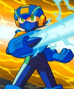 Mega Man paint by numbers