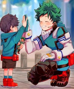 Izuku Midoriya And Jirou paint by numbers