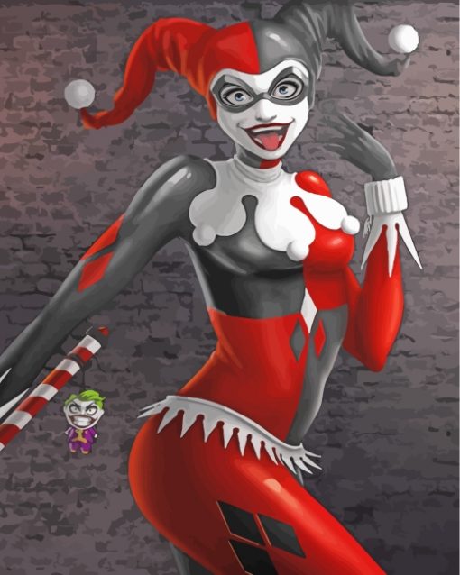 Harley Quinn Animation paint by numbers