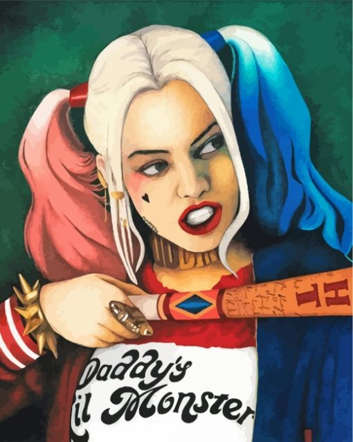 Harley Quinn Paint by numbers