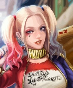 Harley Quinn Suicide Squad paint by numbers