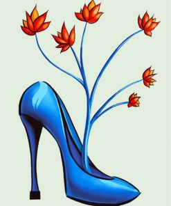 High Heel Shoe Art paint by numbers