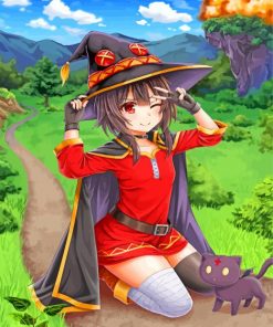 Witch Megumin paint by numbers