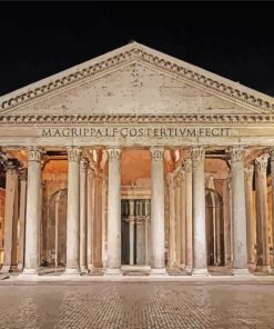 Pantheon Rome paint by numbers