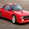 Red Lancia paint by numbers