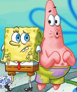 SpongeBob And Patrick paint by numbers