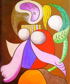 Woman With Flower Picasso Paint by numbers