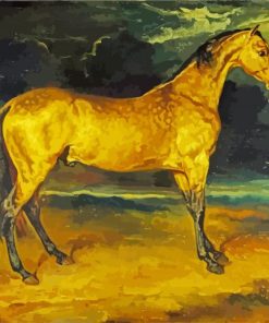 A Horse Frightened By Lightning Theodore Gericault paint by numbers