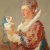 A Woman With A Dog Fragonard paint by number