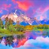 Alaska Landscape Atsunset paint by numbers