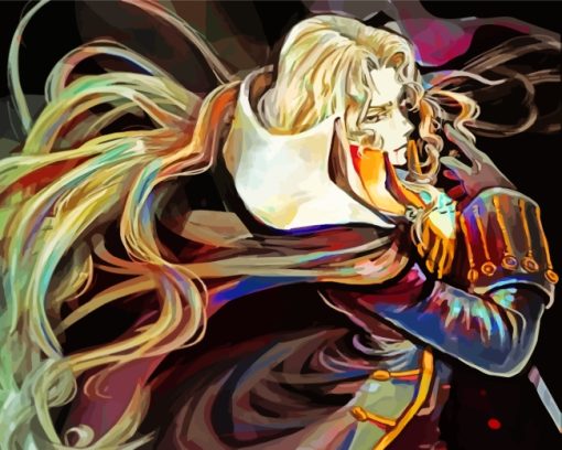 Alucard Castlevania paint by number