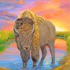 American Bison Art paint by numbers