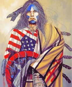 American Indian paint by number