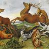 Animals Hunting Art paint by numbers