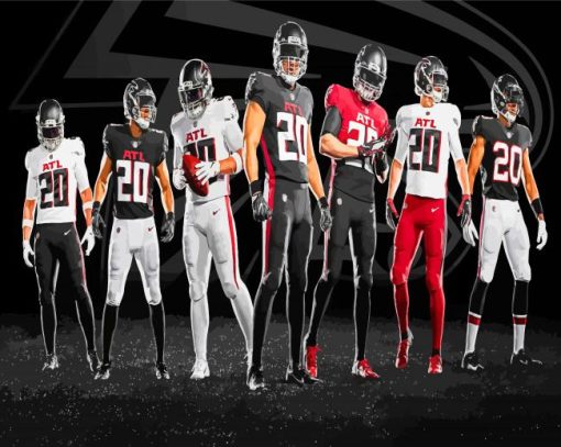 Atlanta Falcons paint by numbers