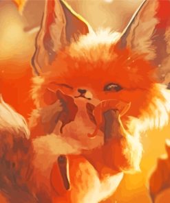 Baby Fox paint by numbers