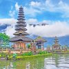 Bali Ulun Danu Temple paint by numbers