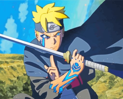 Boruto Naruto Anime paint by numbers