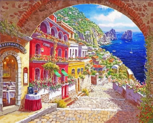 Capri Island Art paint by numbers