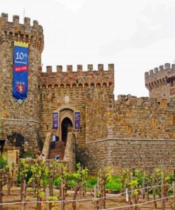 Castello Di Amorosa Napa paint by numbers