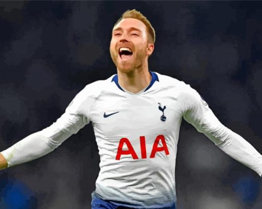 christian Eriksen Football Player paint by number