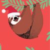 christmas Sloth paint by numbers